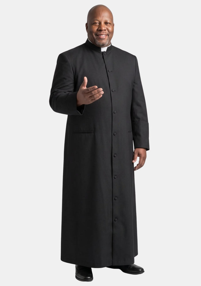 Grandiose Plus Size Black Clergy Robe