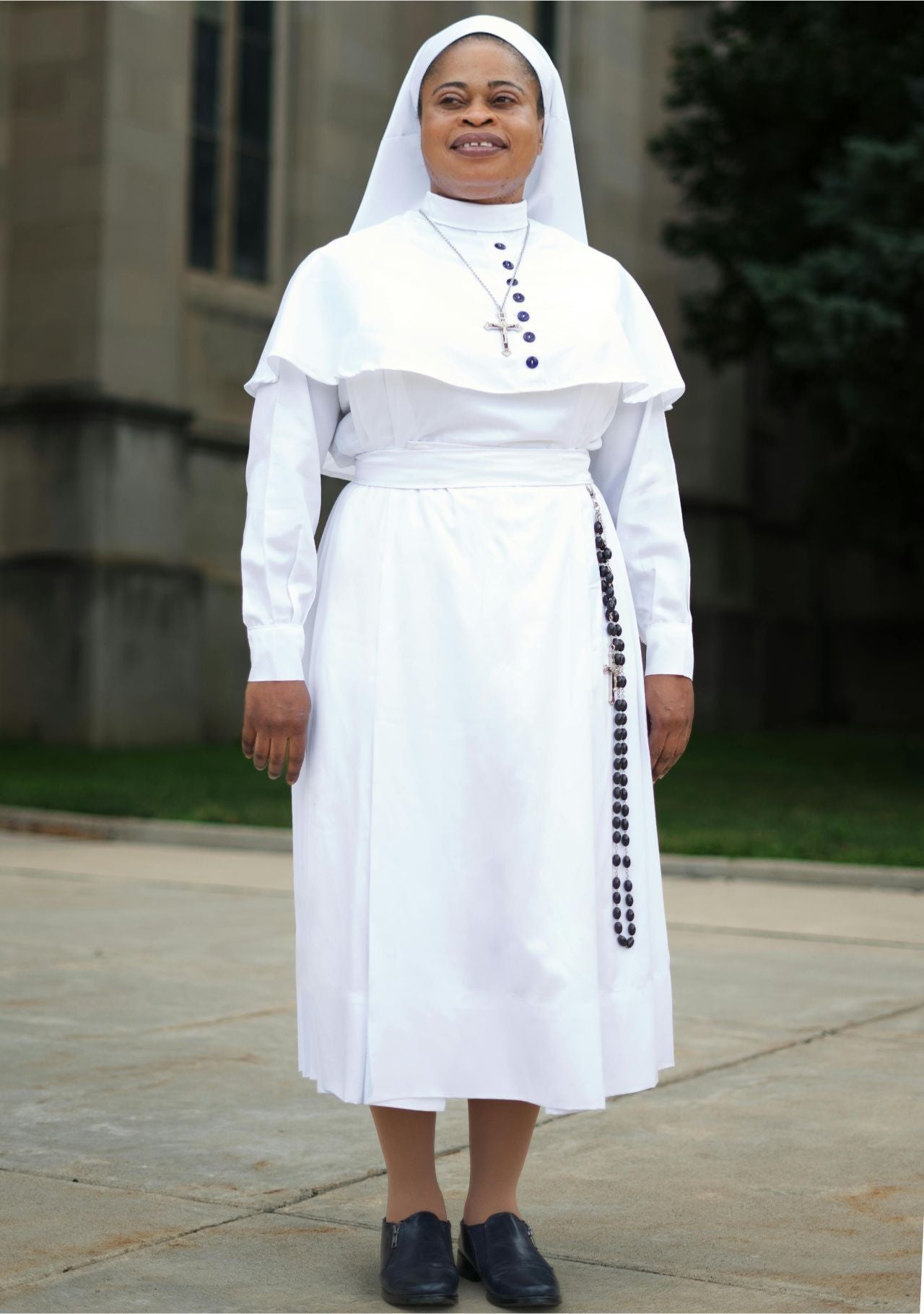 Spiritual White Nun Habit Designed for Devotion | eClergys Spiritual White Nun Habit Designed for Devotion | eClergys