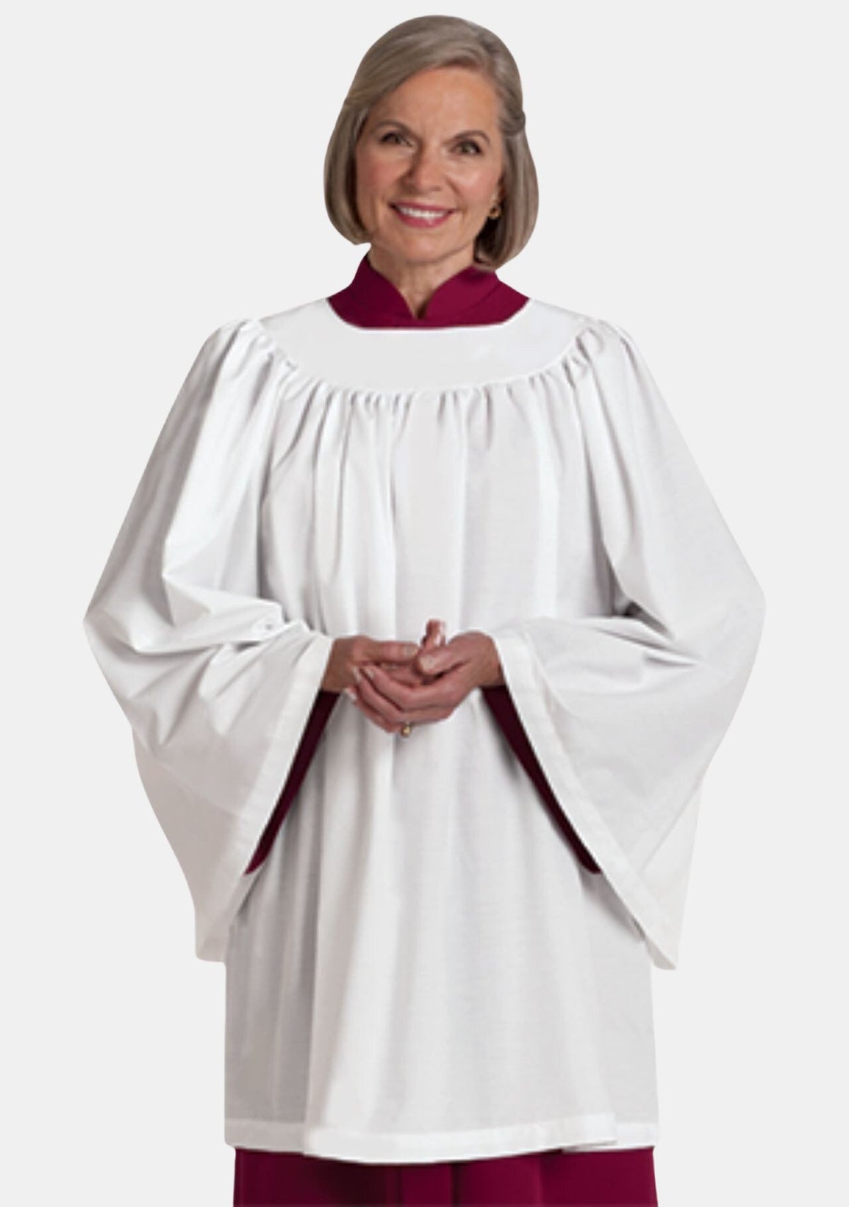Women Round Neck Clergy Surplice