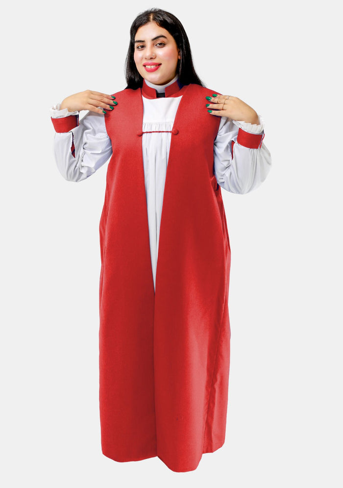 Female Red Rochet and Chimere Set