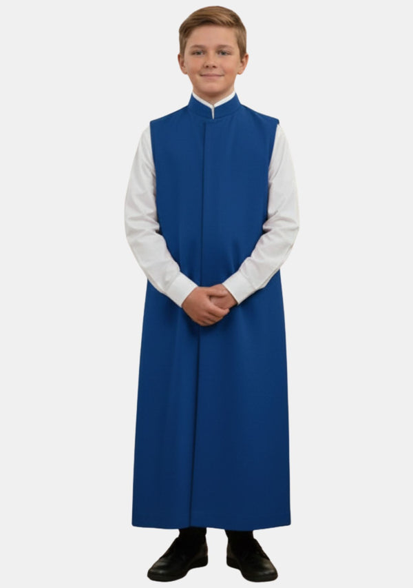 Boris Royal Blue Sleeveless Altar Boy Cassock