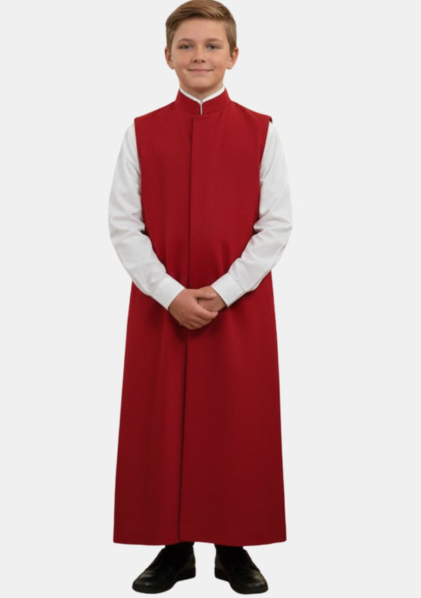 Colin Red Sleeveless Altar Boy Cassock