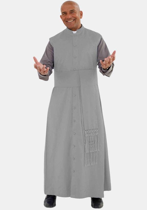 Abdiel Sleeveless Clergy Robe Gray