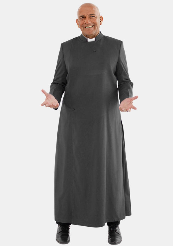 Adrian Anglican Double Breasted Cassock Black