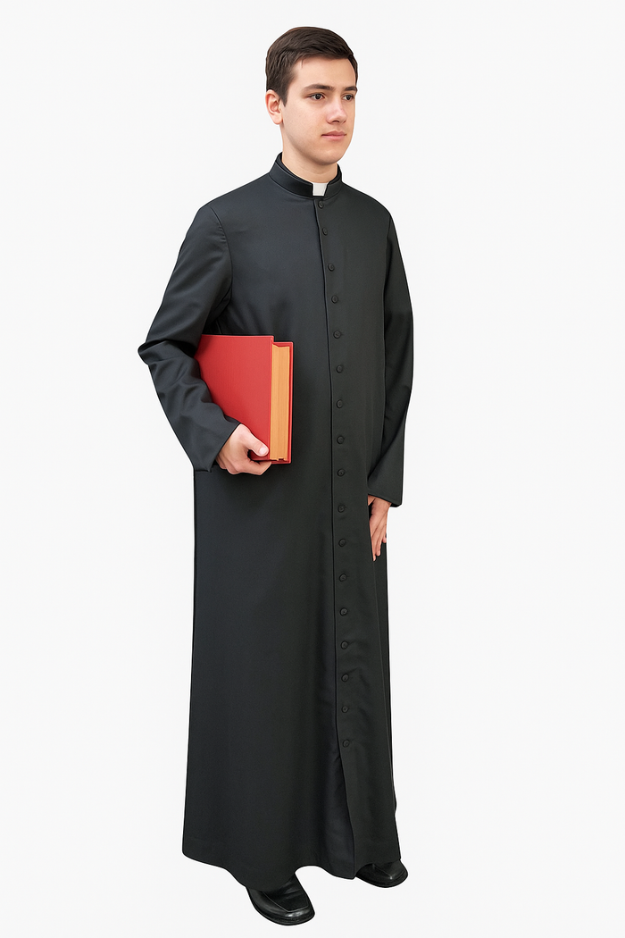 Adult Altar Server Black Cassock