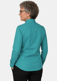 Aquilina Tab Colla Clergy Shirt for Women Opaque Blue