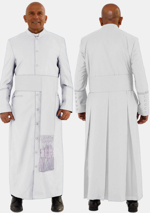 Barak Clergy Robe White