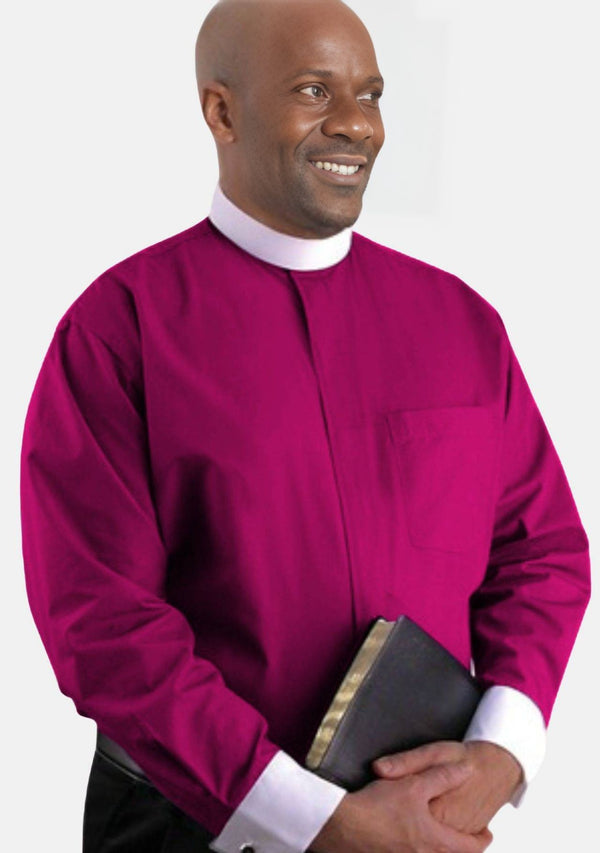 Bishop Purple Full Collar eClergy's Shirts