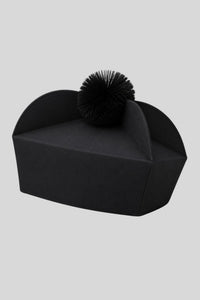 Black Biretta Cap