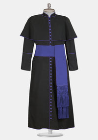 Oliver Cassock for Men Black with Shoulder Cap