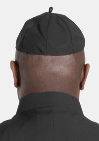 Black Zucchetto Cap