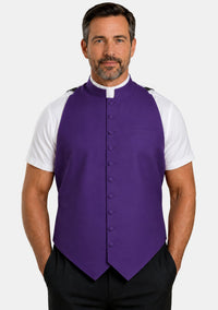 Boaz Roman Collar Clergy Vest Front for Men