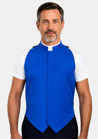 Boaz Roman Collar Clergy Vest Front for Men