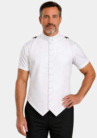 Boaz Roman Collar Clergy Vest Front for Men