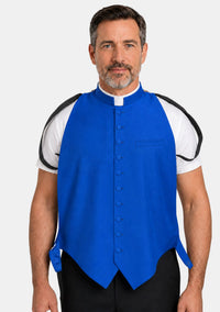 Boaz Roman Collar Clergy Vest Front for Men