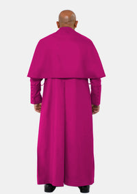 Caius Bishop Roman Cassock with Shoulder Cape for Men
