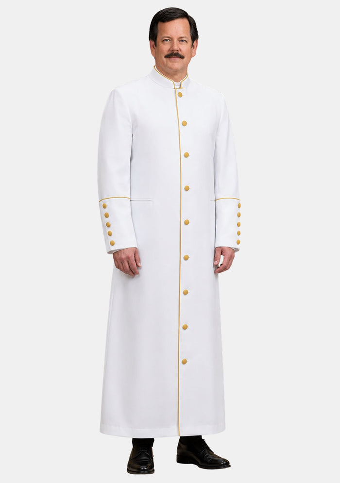 Caleb White and Gold Clergy Robes