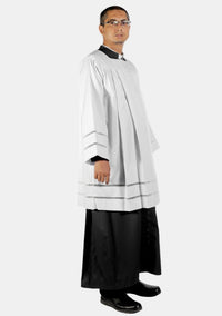 Catholic Priest Surplice With Double Floral Lace