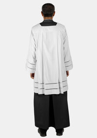 Catholic Priest Surplice With Double Floral Lace