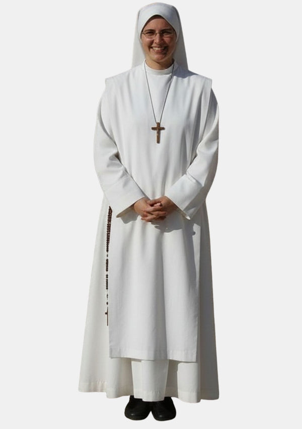 Clarissa White Nun Habit with Same Scapular