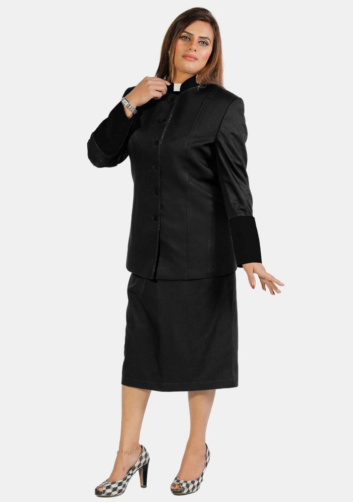 Black eClergy's Skirt Suits for Women