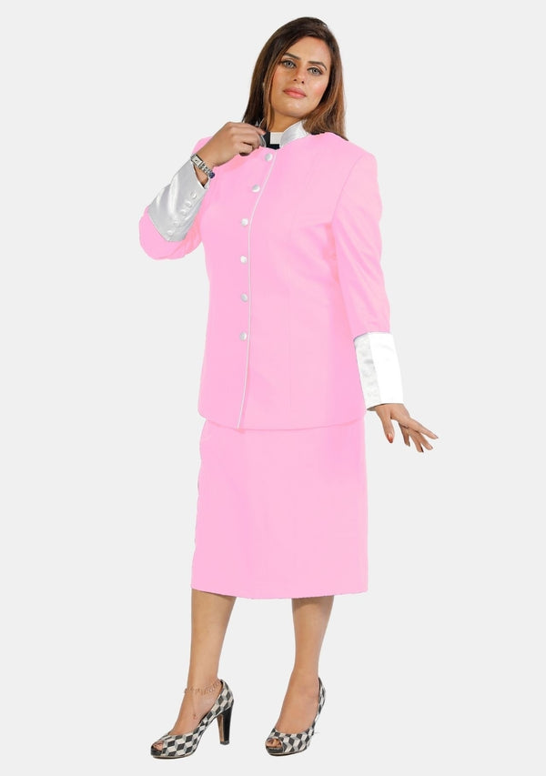 Clergy Skirt Suit for Women Pink