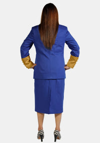 eClergy's Royal Blue Clerical Skirt Suit