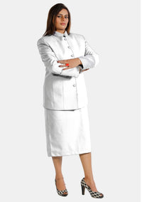 eClergy's Clerical Skirt Suit White