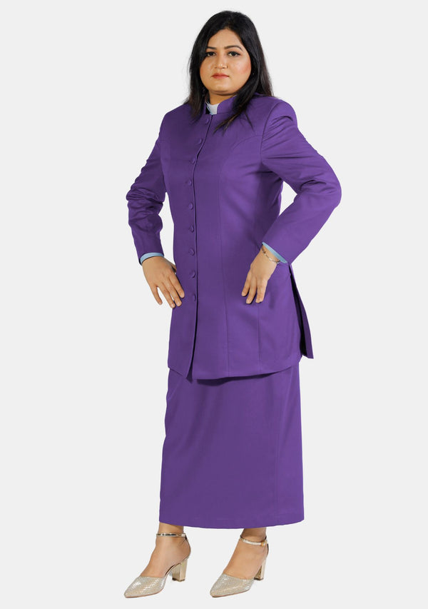 Female Roman Purple Clergy Suit