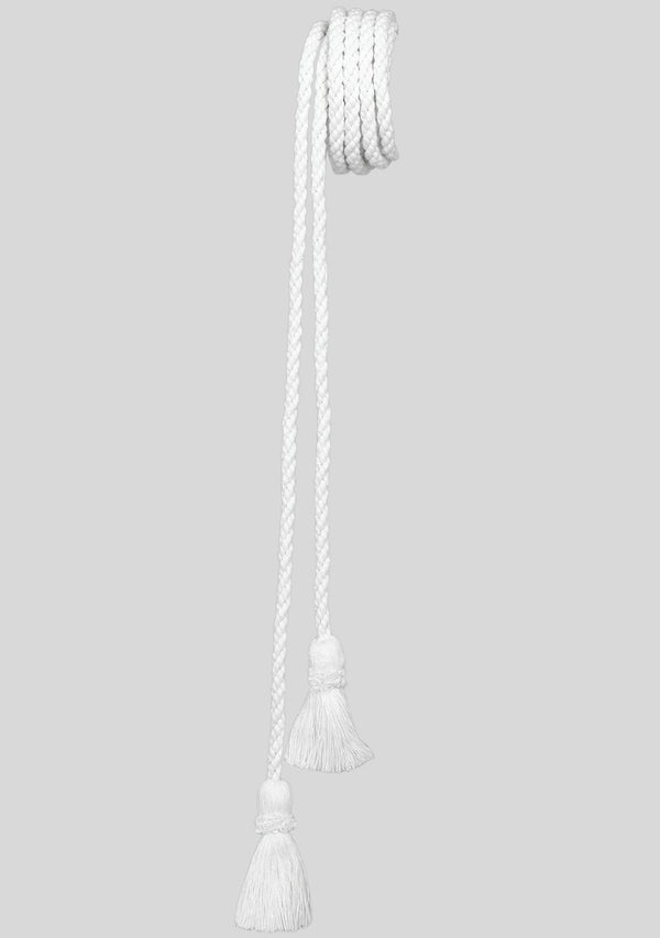 Clergy White Waist Rope