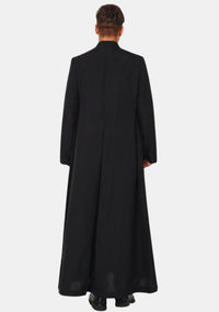 Cyrus Zipp Closure Black Cassock For Men