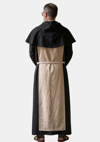 Dominican Monk Habit Black with Off-White Scapular