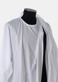Double Pleat Pastor Alb for Men