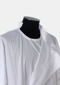 Double Pleat Pastor Alb for Men