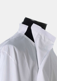 Double Pleat Pastor Alb for Men
