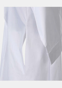 Double Pleat Pastor Alb for Men