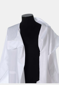 Double Pleat Pastor Alb for Men