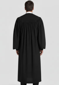 Duston Geneva Pulpit Robe for Men Black