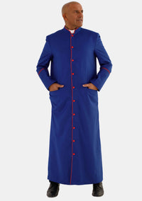 Men Royal Blue with Red Trim eClergys Robe
