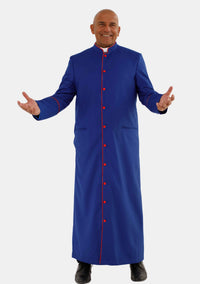 Men Royal Blue with Red Trim eClergys Robe