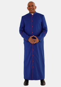 Men Royal Blue with Red Trim eClergys Robe