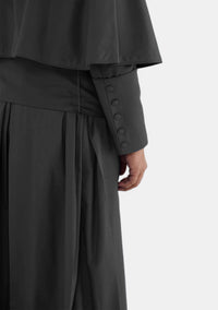 Ethan Cassock for Men Black with Shoulder Cape