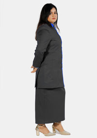 Female Black Ministerial Suit with Contrast