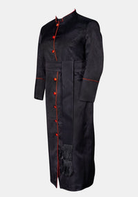 Women Black Red eClergys Robe