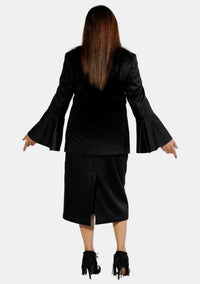 eClergy's Suit Flared Sleeve Black