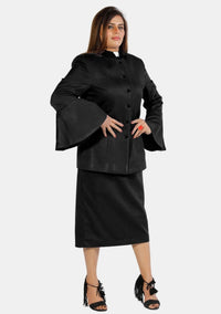 eClergy's Suit Flared Sleeve Black