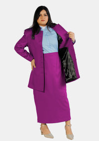 Female Red Purple Clergy Suit