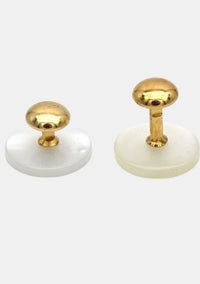 Gold Plastic Tunic Shirt Collar Studs