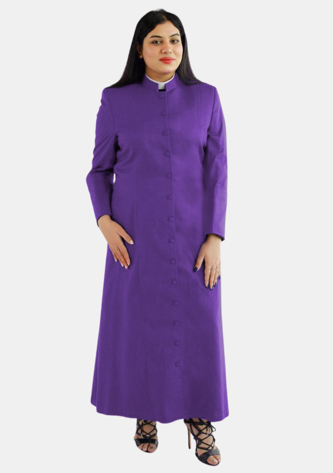 Purple Clergy Robes with Button Details and Pockets – eClergys