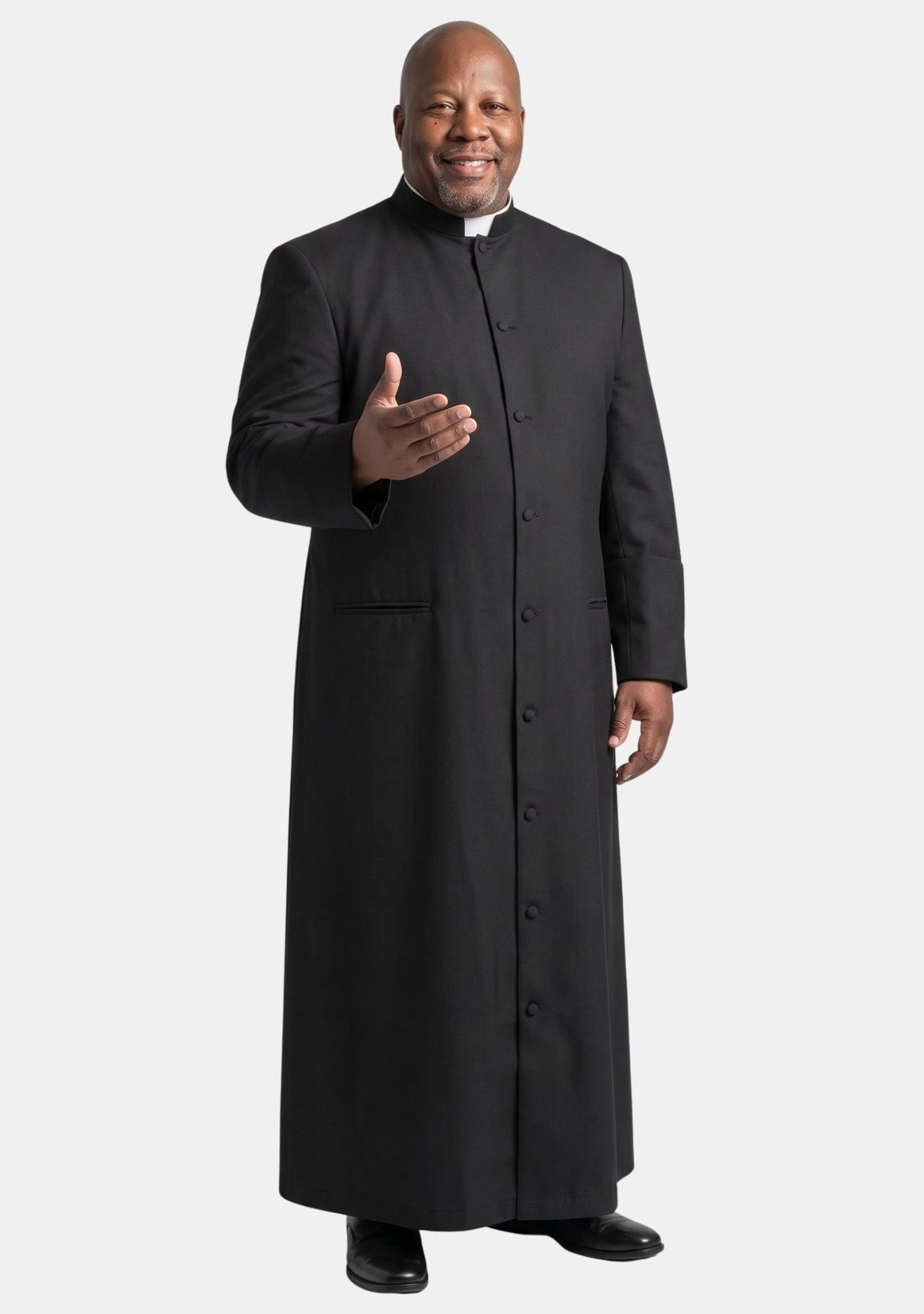 Grandiose Plus Size Black Clergy Robe